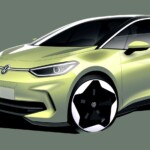 Design sketch: The new ID.3 comes in spring with a sharpened exterior design.