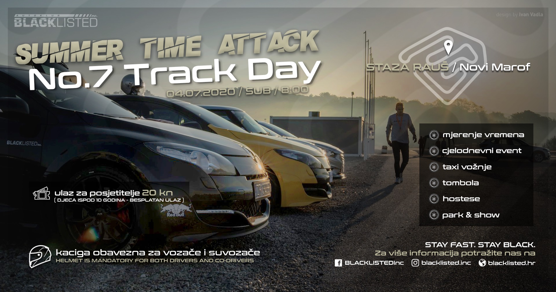 Blacklisted No. 7 TrackDay No. 7 track day letak